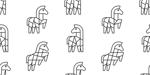 Seamless pattern with Zebras. isolated on white background