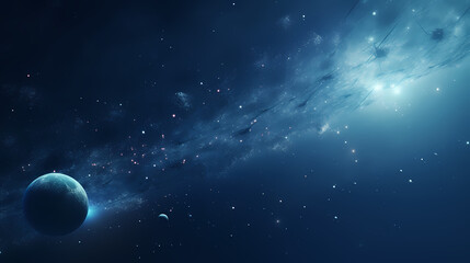 Fototapeta premium Empty moon landscape