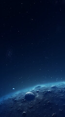Obraz premium Empty moon landscape