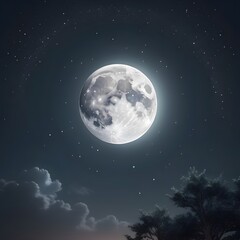 Fototapeta premium moon and clouds