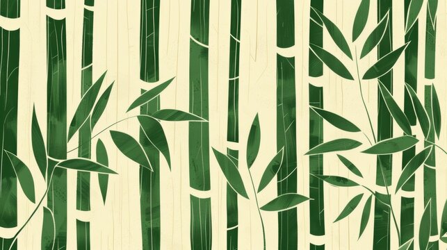 A book cover with a minimalist illustration of bamboo groves using straight lines to add depth and texture to the image..