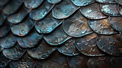 fish scales close up.