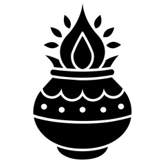 illustration of a burning stove