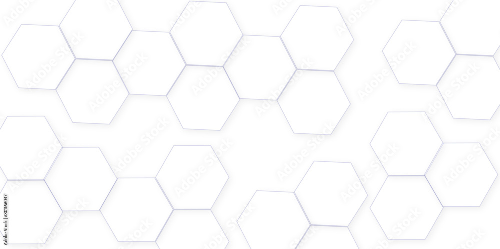 Poster abstract modern simple style hexagonal graphic concept. 3d futuristic abstract honeycomb technology 