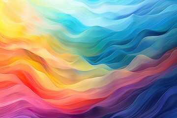 Vibrant Abstract Waves Colorful Fluid Gradient Artwork