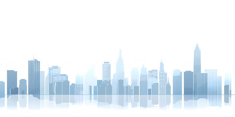 Fototapeta premium city, architecture, city skyline, cartoon, illustration