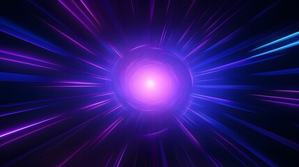 Radial blue and pruple light through the tunnel glowing in the darkness for print designs templates, Advertising materials, Email Newsletters, Header webs, e commerce signs retail shopping, advertisem