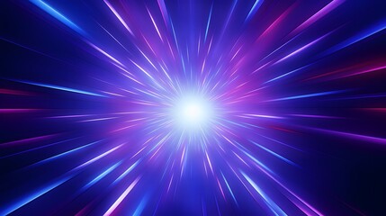 Radial blue and pruple light through the tunnel glowing in the darkness for print designs templates, Advertising materials, Email Newsletters, Header webs, e commerce signs retail shopping, advertisem