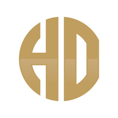Initial HO Logo in a Cirle Shape