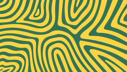 Fototapeta na wymiar Green yellow wave seamless pattern abstract background 