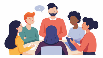 A workshop participant demonstrates active listening skills as he empathetically listens to a peers concerns during a group activity..