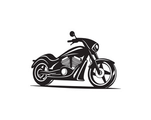 Fototapeta na wymiar Motorcycle icon and symbol vector template illustration. Motorcycle silhouette.