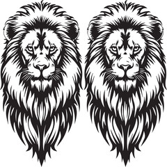lion head vector