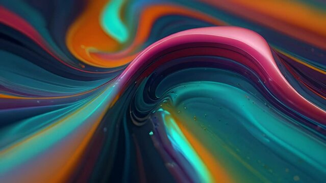 Animation of abstract liquids flowing.