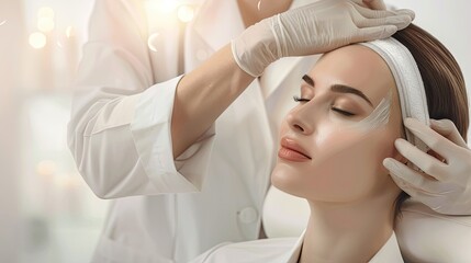 Cosmetology procedures in a beauty salon Generative AI