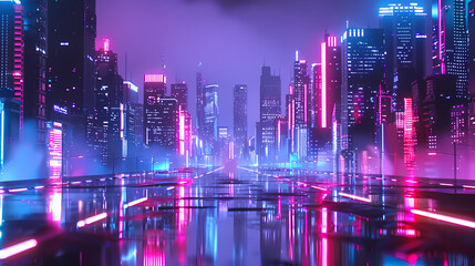 Obraz premium City, technology, cool, future, fantasy