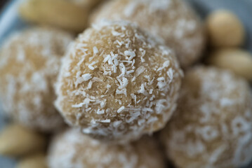 Close-Up of Coconut Bliss Ball