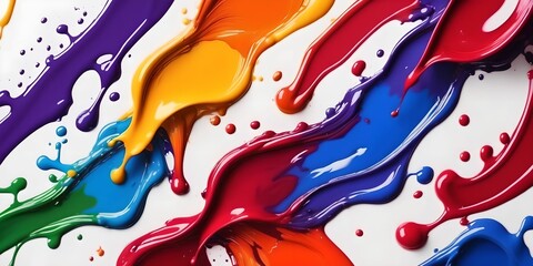 wallpaper representing splashes of oil paint stains in 3D