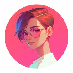 Avatar of Androgynous Non-Binary Queer Character