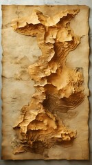 Captivating Textural Interplay of Weathered Rock Formation in Earthy Tones - obrazy, fototapety, plakaty