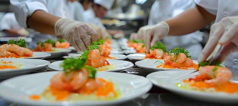 Vegetarian cooking class  participants plate creations with artistic flair under chef s guidance