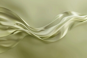 A light olive wave, natural and soothing, flows smoothly over an olive background, representing calmness and natureâ€™s embrace.