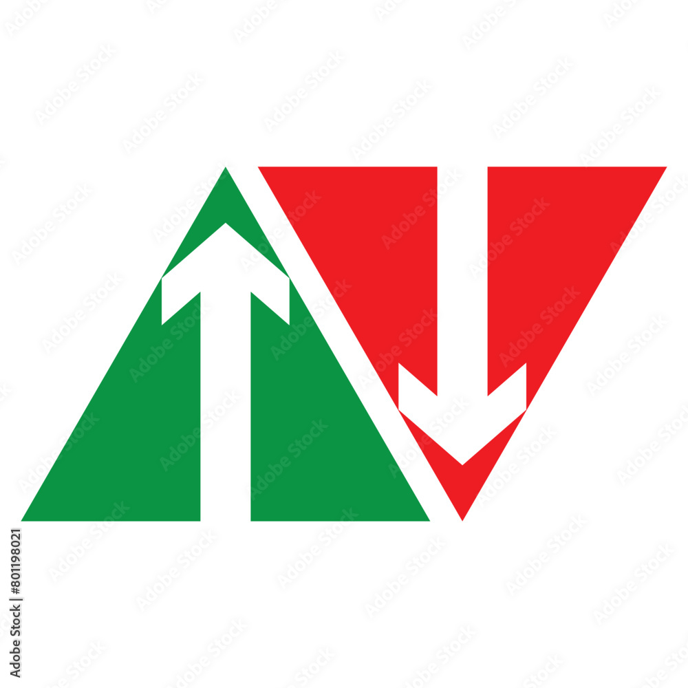 Aufkleber up and down arrows vector icon isolated on transparent background, up and down arrows transparency l