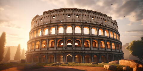 Obraz premium colosseum city