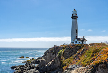 Pigeon Point Light Station State Historic Park or Pigeon Point Lighthouse, Pescadero, CA.