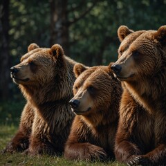 brown bear in the forest