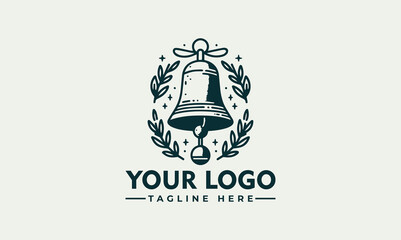 bell vintage vector logo icon design vector illustration