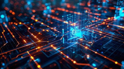 Obraz premium Endpoint Security is a crucial aspect of cyber defense,&nbsp;providing protection at device level from threats,&nbsp;data breaches,&nbsp;and unauthorized access.&nbsp;The integrity of network systems