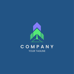 Arrow logo template vector design