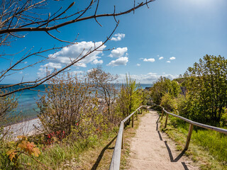 Wanderweg von den Leuchtt&uuml;rmen nach Vitt, Ostsee Insel R&uuml;gen, Kap Arkona