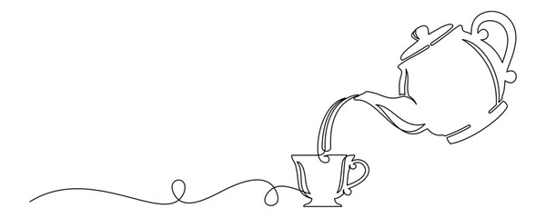 teapot and cup of coffee