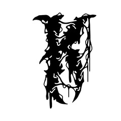 Alphabet Death Metal and Black Metal Font 