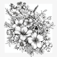 Flower tattoo design