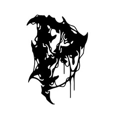 Alphabet Death Metal and Black Metal Font 