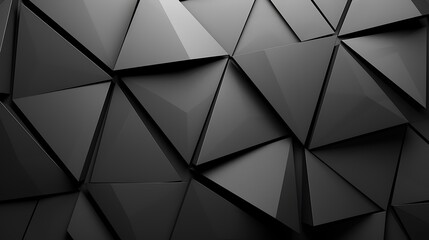 Abstract minimalistic geometrical background of black triangles