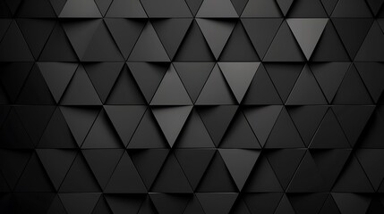 Abstract minimalistic geometrical background of black triangles