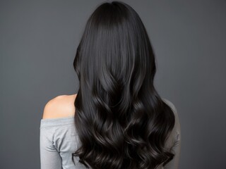 Naklejka premium portrait of a woman with long hair