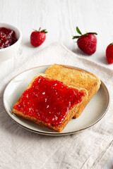 Tasty Strawberry Jam on Toast