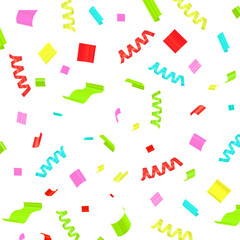 Multicolor confetti celebration design square background