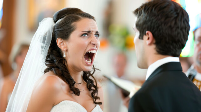 Terrible brawl during wedding ceremony, this marriage is botched from the beginning