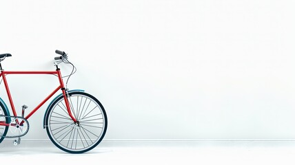 Fototapeta premium bicycle on white background