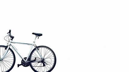 bicycle on white background