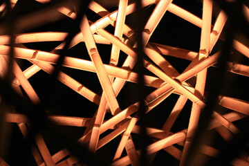 Rustic Elegance: Pattern of Dried Bamboo