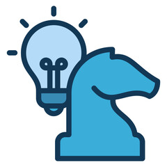 Strategy Blue Icon