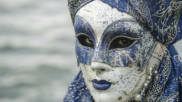 The Essential Role of Venetian Carnival Masks in the City's Festivities. Concept Venetian Carnival Masks, Cultural Tradition, Festive Celebrations, Historical Significance, Costume Parties