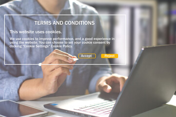 Terms and conditions for the customer. A legal agreement or document about service, insurance, or loan policy. A digital contract that describes the working conditions.